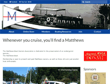 Tablet Screenshot of matthewsboatownersassoc.com